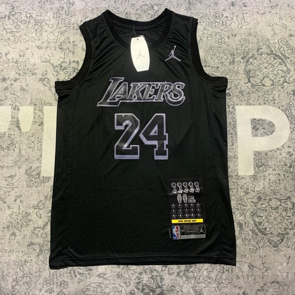 Jordan Brand Other - Jordan Kobe Bryant Lakers Jersey Mens 44 Black New Swingman MVP 24 Basketball